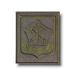 Нарукавный Знак ЛенВО / ЛВО ( Ленинградский Военный Округ ) Полевой / Олива