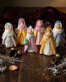 Набор ватных елочных игрушек ручной работы «Фрося» — фото 1