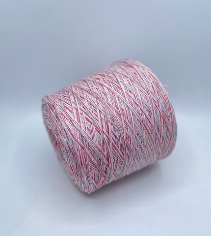 Бобинная пряжа(пр.Италия), 140м(смотка)/100гр. Хлопок/Меринос/Шелк/Вискоза/Полиэстер(пайетки)/Кашемир, цвет-Маттиола, арт- 27439