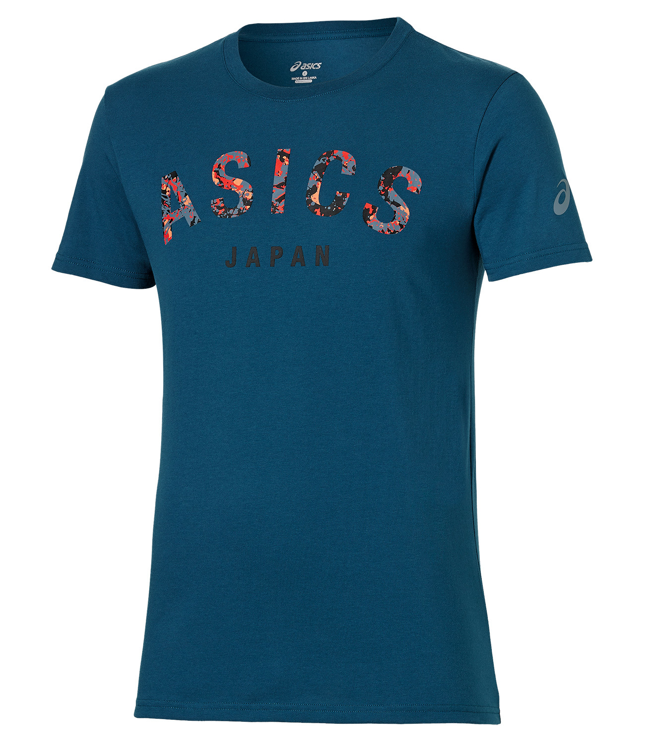 Asics Camou Logo SS Top Мужская футболка синяя - 3