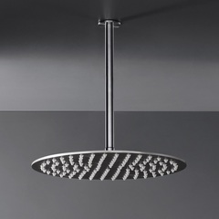 Cea Design FRE 40 S лейка для верхнего душа, регулируемая, круглая ? 400 мм, прозрачные силиконовые насадки, регулятор напора, цвет сатинированная сталь фото