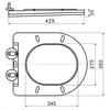 BelBagno Colorato BB062SC-GR Сиденье дюропластовое с металлическим креплением, с механизмом Soft Close, цвет: серый