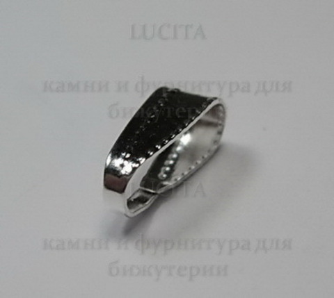 Бейл - петелька (цвет - серебро) 11х4 мм ,10 штук ()