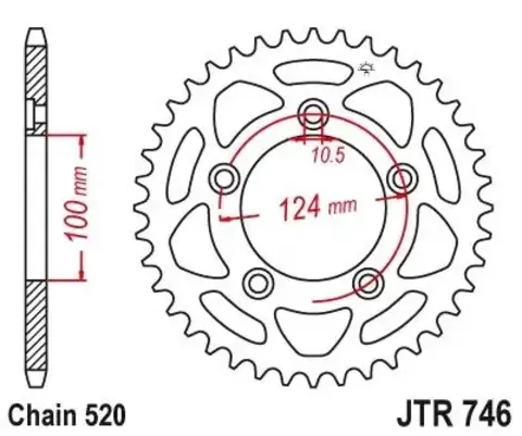 Звезда ведомая JTR746 39