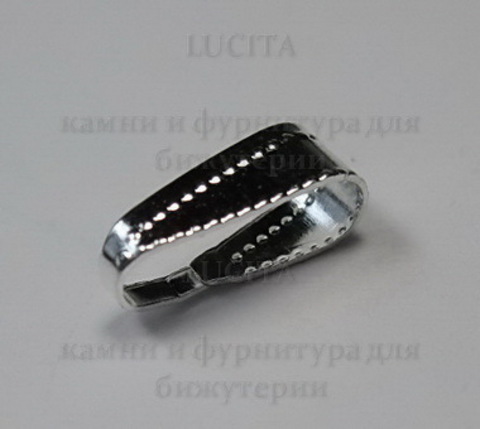 Бейл - петелька (цвет - серебро) 11х4 мм ,10 штук ()