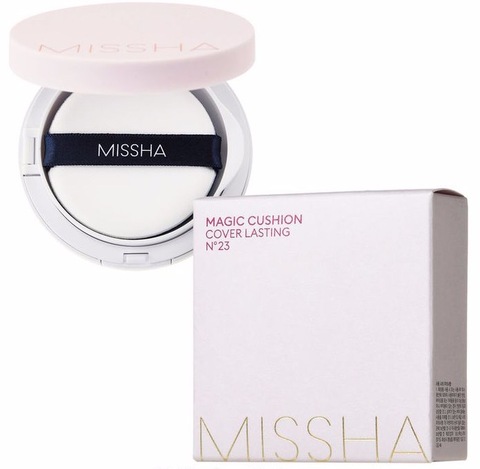 Тональный крем кушон устойчивый полу-матовый Magic Cushion Cover Lasting SPF50+/PA+++ MISSHA