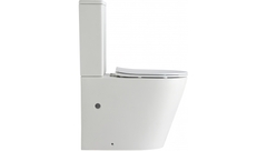Унитаз напольный безободковый Triton-Pro Corso CO-3906, сиденье микролифт, 610 x 365 мм