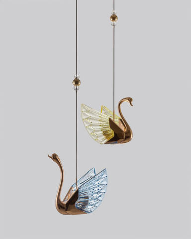 Люстра Swan синяя