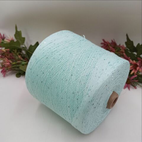 Cotton Sequin Two 100% хлопок, пайетка 2мм 1000м/100гр 030 Голубой
