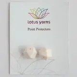 Заглушки для спиц Lotus Yarns Шестигранник айвори, 1 пара
