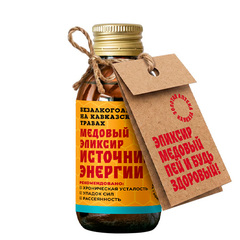 Медовый эликсир на кавказских травах «Источник энергии» ТМ Золотая Аптека Кавказа