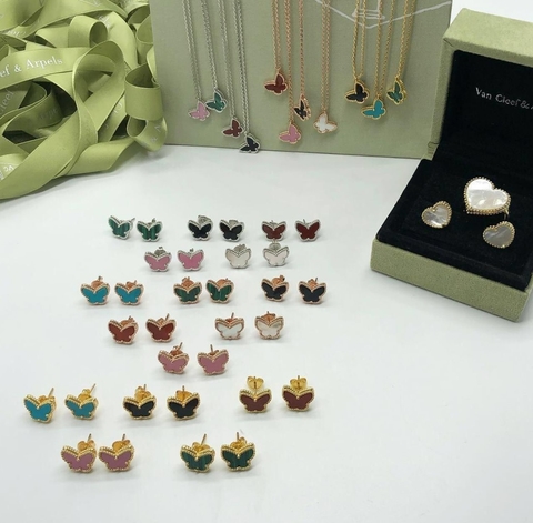 Серьги мини бабочки Butterfly VCA
