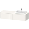 Duravit Happy D.2 Plus HP4934R2222 Тумба подвесная 354x1600x550мм 2 ящика, DX, цвет: белый глянцевый