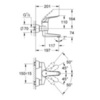 GROHE Euroeco Special 32767000 Смеситель локтевой для раковины