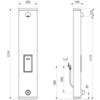 Delabie 790214 Душевая панель TEMPOMIX  нерж. ст, скрытый подвод + подст. для мыла ~30сек