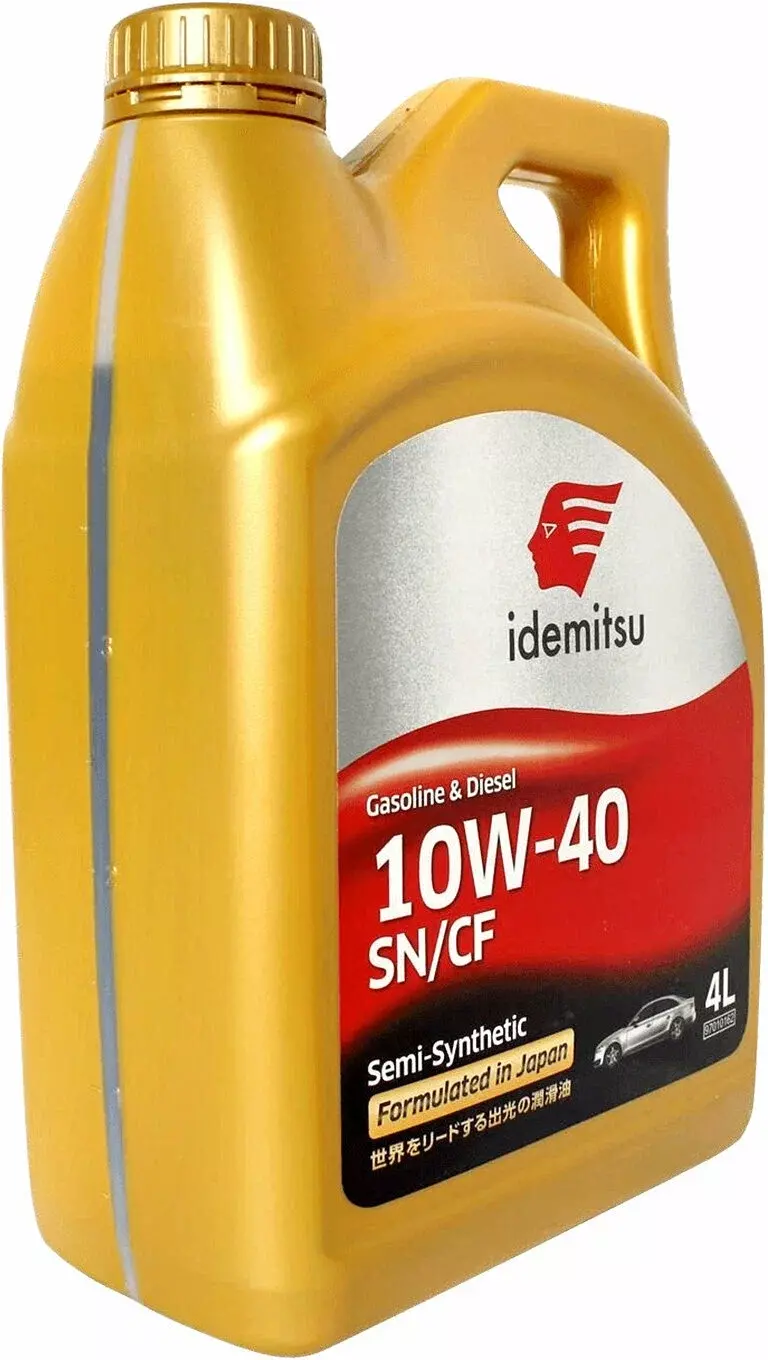 Синтетическое моторное масло IDEMITSU 10W-40 SN/СF, 4 л, 4 кг
