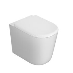 Globo LT001BI Lalita Унитаз напольный безободковый 54х36хh43 см, со сливом CLEANSTORM, цвет белый фото