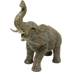 Фигура декоративная Walking Elephant Pearls «Шагающий слон в жемчуге» 24 см