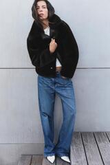 ZARA ДВУСТОРОННЯЯ КУРТКА, КОРИЧНЕВЫЙ