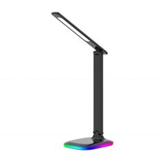 Светильник настольный RGB основание, 3 уровня яркости, 10 Вт, черный, Ultraflash, UF-746 C02, 14477