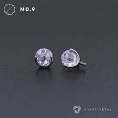 Ball 3-Prongs 4мм Faceted Amethyst