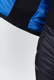 Премиальный костюм для лыж и зимнего бега Nordski Hybrid Hood Black/Blue