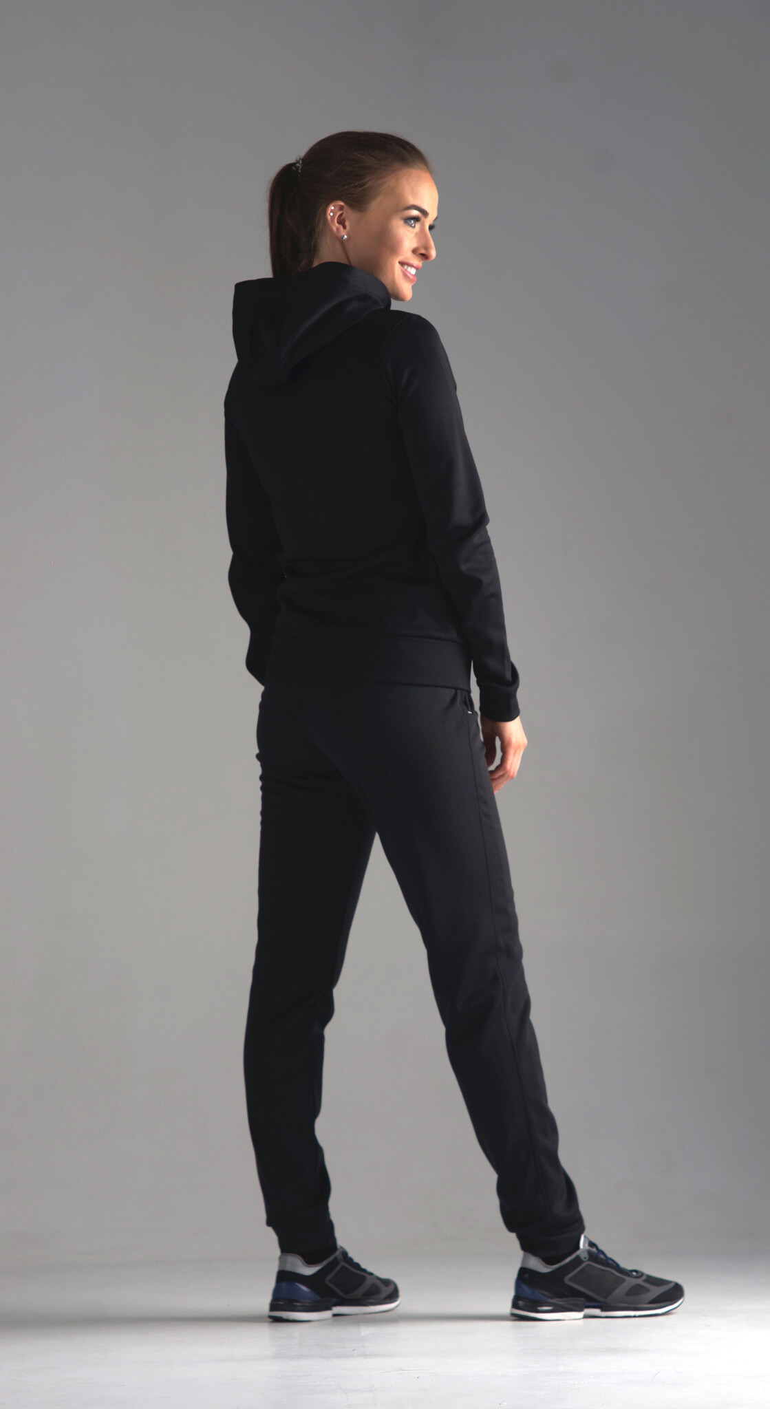 Nordski Hood толстовка женская black-orange - 3