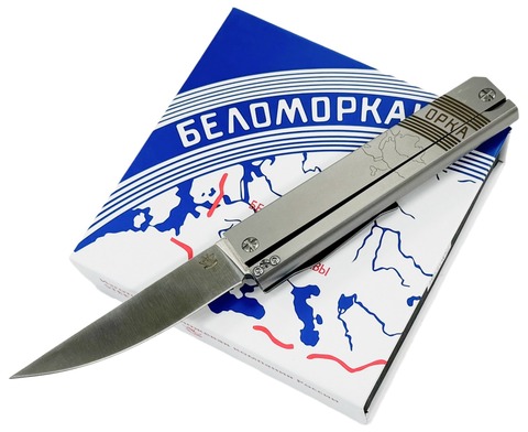 Складной нож Беломор-02 SteelClaw, сталь D2, рукоять сталь
