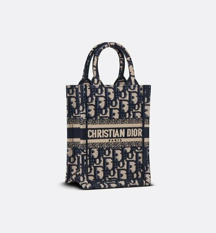 Сумка Dior Book Tote для телефона, модель мини-формата синий