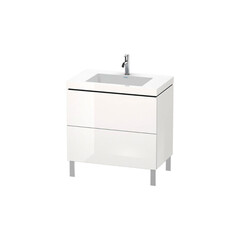 Duravit L-Cube LC6937O2222/UV999200000 Тумба под раковину, шгв 800*480*698, с ножками, раковина-есть, цвет-белый глянцевый фото