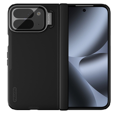 Чехол с защитной откидной крышкой для камеры на Google Pixel 10 Pro Fold, серия Super Frosted Shield Prop (версия с прозрачной крышкой объектива) от Nillkin