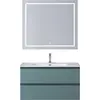 BelBagno KRAFT-900-2C-SO-AO База под раковину подвесная с фрезерованными ручками по всей длине фасада с двумя выкат. ящ., Голубой Мат., 900x455x500
