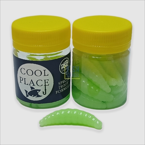Форелевая силиконовая приманка COOL PLACE MAGGOT 1.6 цвет МЯТА СЫР продажа от 2шт