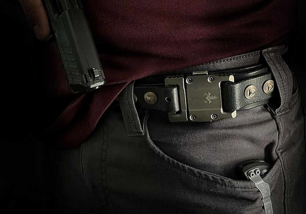 Ремень Marfione APIS Black Buffalo Titanium Bronzed