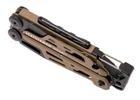 Мультитул Leatherman Signal Coyote, 19 функций, нейлоновый чехол (832404) | Multitool-Leatherman.Ru