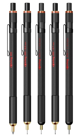 Карандаш механический Rotring 800 Matte Black, 0.5 mm  (1904447)