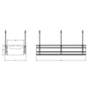 Gessi Binario 61012#299 Профиль линейный 1090 мм., для 5 модулей, установка Shift-Fix, цвет Black XL