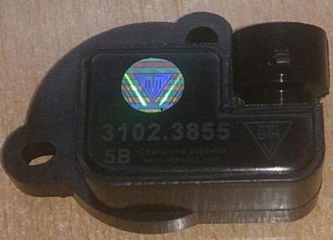 ДАТЧИК ПОЛОЖЕНИЯ ДРОССЕЛЬНОЙ ЗАСЛОНКИ NEXIA, LANOS, CHANCE 1,5, MATIZ 0,8, AVEO S3/D1/D3, ESP 3102.3855 ВТН