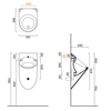 Catalano 0932610001 Писсуар без отв. под крышку 61x31, покрытие Cataglaze+, цвет белый глянцевый