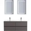 BelBagno KRAFT-1200-4C-SO-GSO База под раковину подвесная с фрезерованными ручк. по всей длине фасада с чет-мя выкатн. ящ., Темно-Серый Мат.,1200x455x500