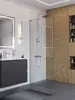 BelBagno UNO-L-1-TB-90-C-Cr Душевая перегородка универсальная с односторонним входом, стекло прозрачное, профиль хром, 900x2000 мм
