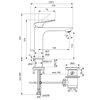Ideal Standard BE120AA Смеситель для раковины H120 с донным клапаном