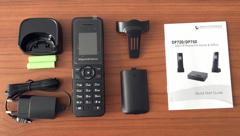 Grandstream DP720 - IP DECT трубка с зарядным стаканом. 2 программ. клавиши, 1.8