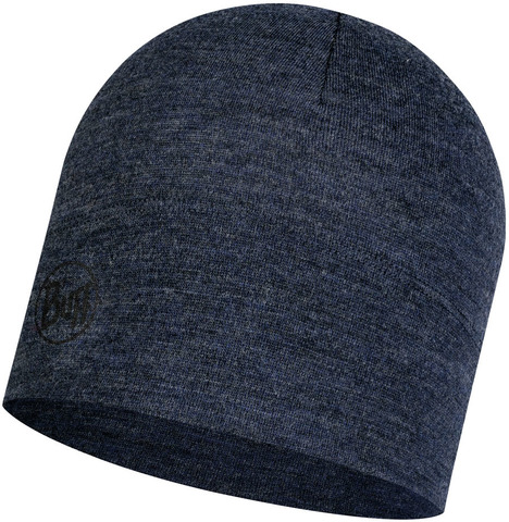 Шерстяная шапка Buff Hat Wool Midweight Night Blue Melange фото 1
