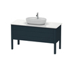 Duravit Luv LU946601717 Консоль из кварцевого камня толщина 20 мм, с 1-м вырезом, 20x1388x595 цвет Белый структурный