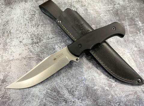 Туристический  нож Caspian D2 StoneWash Граб, Kizlyar Supreme, 4650065059299