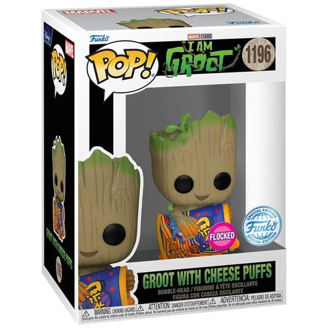 Funko POP! I Am Groot: Groot With Cheese Puffs (FL) (Exc) (1196)