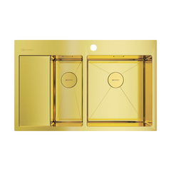 Мойка кухонная Omoikiri Akisame 78-2-LG-R 4973088 фото