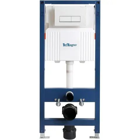 BelBagno BB-101-M-BR Инсталляция для подвесного унитаза в комплекте с кнопкой смыва