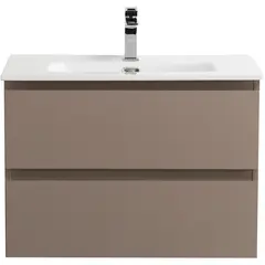 BelBagno KRAFT-600-2C-SO-СO База под раковину подвесная с фрезерованными ручками по всей длине фасада с двумя выкатн. ящ., Бежевый Мат., 600x455x500 фото